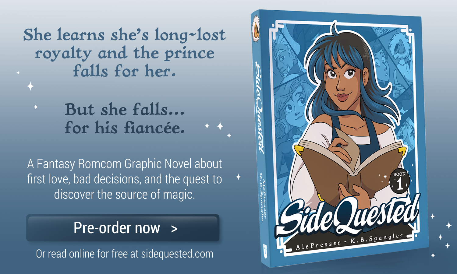 SideQuested Book1 preorders are up!